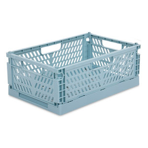 Caja de Plástico Red Top Plegable Mediana Azul Caja de Plástico Red Top Plegable Mediana Azul