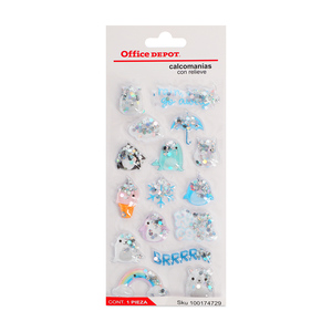 Calcomanía Decorativa Office Depot Burbuja 16 piezas Calcomanía Decorativa Office Depot Burbuja 16 piezas