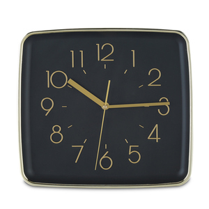 Reloj de Pared Fragments 11 pulg. Negro con Dorado Reloj de Pared Fragments 11 pulg. Negro con Dorado