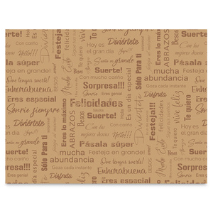 Papel Kraft para Regalo Pochteca Rollo Impreso 65 cm x 4 m Papel Kraft para Regalo Pochteca Rollo Impreso 65 cm x 4 m