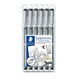 Estilógrafos Staedtler 6 piezas Estilógrafos Staedtler 6 piezas