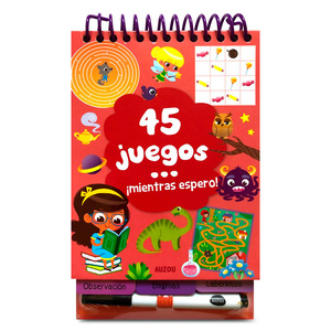 Libro 45 Juegos Mientras Espero Auzou VR Editoras Libro 45 Juegos Mientras Espero Auzou VR Editoras