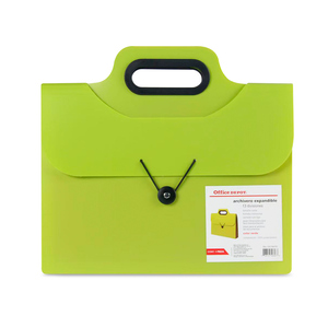 Archivero Expandible Carta Office Depot con Asa Verde Archivero Expandible Carta Office Depot con Asa Verde