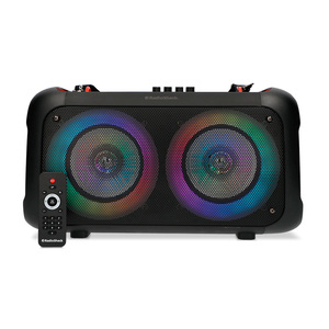 Bocina Doble Bluetooth RadioShack Luz LED Negro Bocina Doble Bluetooth RadioShack Luz LED Negro