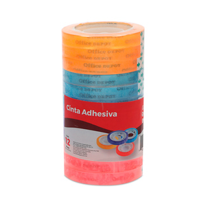 Cinta Adhesiva Office Depot 8mm x 27.4m Multicolor 12 piezas Cinta Adhesiva Office Depot 8mm x 27.4m Multicolor 12 piezas