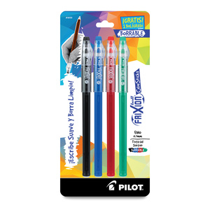 Plumas de Gel Borrables Pilot Ball Frixion Colores 4 piezas Plumas de Gel Borrables Pilot Ball Frixion Colores 4 piezas
