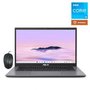Bundle Laptop Asus Chromebook Plus CX3402 Intel Core i3 14 pulg. 256gb SSD 8gb RAM más Mouse A43