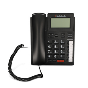 Teléfono Alámbrico RadioShack WIRED 234 Dual FSK/DTMF Negro Teléfono Alámbrico RadioShack WIRED 234 Dual FSK/DTMF Negro