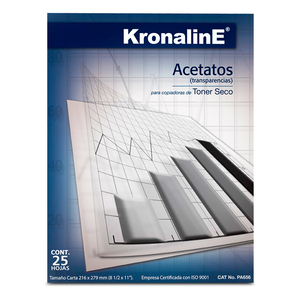 Papel Acetato Kronaline Alta Transparencia 25 hojas Papel Acetato Kronaline Alta Transparencia 25 hojas