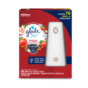 Aparato Automático con Repuesto Glade Manzana Canela 270 ml Aparato Automático con Repuesto Glade Manzana Canela 270 ml