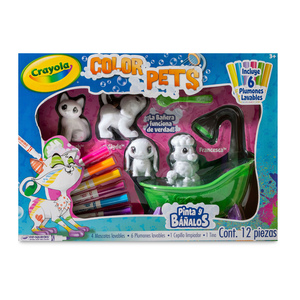 Color Pets con Bañera Crayola 12 piezas