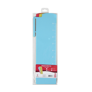 Separador Carta Office Depot Tipo Regla 3 piezas Separador Carta Office Depot Tipo Regla 3 piezas