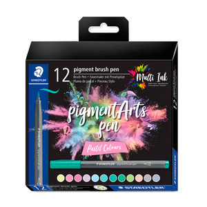 Plumones Pigment Arts Staedtler Colores Pastel 12 piezas  Plumones Pigment Arts Staedtler Colores Pastel 12 piezas