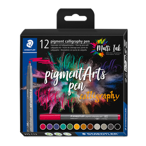 Plumones Pigment Arts Staedtler Colores Brillantes 12 piezas  Plumones Pigment Arts Staedtler Colores Brillantes 12 piezas