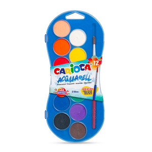 Acuarelas Carioca Colores Brillantes más Pincel 13 piezas Acuarelas Carioca Colores Brillantes más Pincel 13 piezas