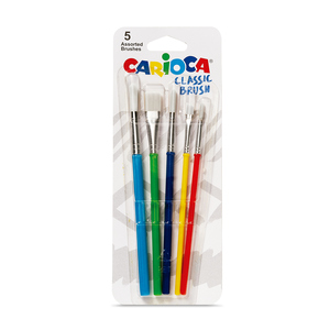Set de Pinceles Carioca Classic Brush 5 piezas Set de Pinceles Carioca Classic Brush 5 piezas