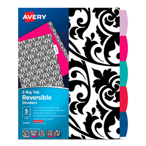 Separadores Reversibles con Bolsillo  Avery Diseños Separadores Reversibles con Bolsillo  Avery Diseños