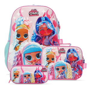 Mochila Escolar Yadatex OMG más Lonchera y Lapicera Rosa Mochila Escolar Yadatex OMG más Lonchera y Lapicera Rosa