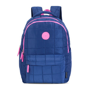 Mochila Escolar Marshmallow Blossom Navy Azul Marino con Rosa Mochila Escolar Marshmallow Blossom Navy Azul Marino con Rosa