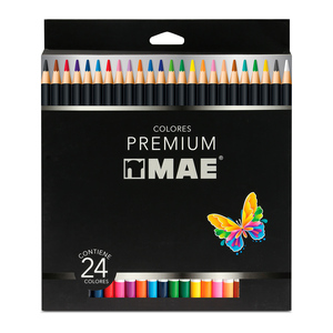 Lápices para Colorear MAE Colores Surtidos 24 piezas Lápices para Colorear MAE Colores Surtidos 24 piezas
