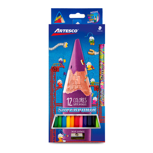 Lápices de Colores Triangulares Artesco 13 piezas Lápices de Colores Triangulares Artesco 13 piezas