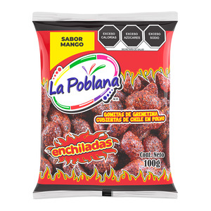 Gomitas Enchiladas La Poblana Sabor Mango 100 gr Gomitas Enchiladas La Poblana Sabor Mango 100 gr