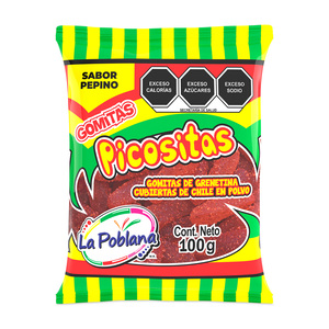 Gomitas Picositas La Poblana Sabor Pepino 100 gr Gomitas Picositas La Poblana Sabor Pepino 100 gr