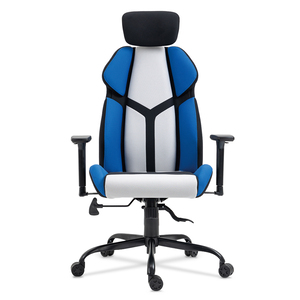 Silla Gamer 4Tune Respaldo Hex Azul Gris Silla Gamer 4Tune Respaldo Hex Azul Gris