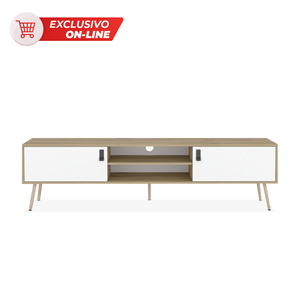 Gabinete Excelsior Huna 4 entrepaños Madera Duna con Blanco Gabinete Excelsior Huna 4 entrepaños Madera Duna con Blanco