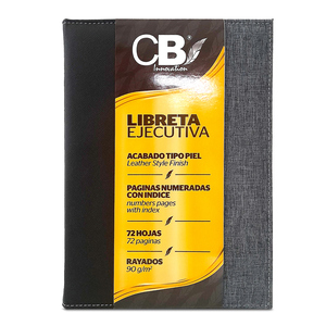 Libreta Forma Francesa CB Innovation Vintage Gris Raya 72 hojas Libreta Forma Francesa CB Innovation Vintage Gris Raya 72 hojas