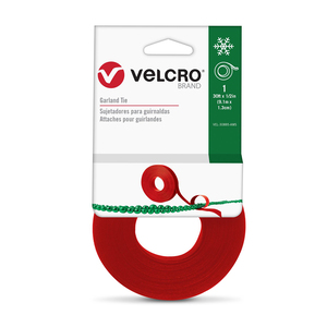 Sujetador para Guirnaldas Velcro Rojo 9.1 m x 1.3 cm Sujetador para Guirnaldas Velcro Rojo 9.1 m x 1.3 cm