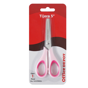 Tijeras para Oficina Office Depot Rosa 5 pulgadas Tijeras para Oficina Office Depot Rosa 5 pulgadas