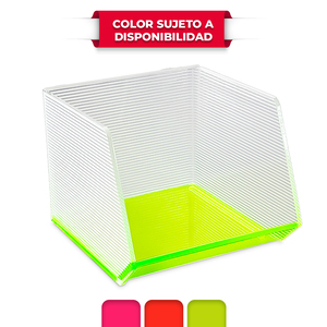 Organizador de Escritorio Apilable Red Top Cubo Neón Organizador de Escritorio Apilable Red Top Cubo Neón
