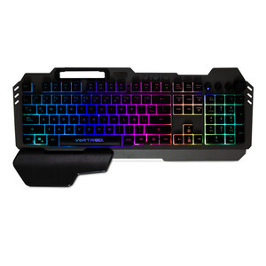 Teclado Gamer Alámbrico Vortred Iluminación RGB con Descansa Muñecas Teclado Gamer Alámbrico Vortred Iluminación RGB con Descansa Muñecas