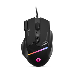 Mouse Gamer Alámbrico Vortred Iluminación RGB 8 botones Negro Mouse Gamer Alámbrico Vortred Iluminación RGB 8 botones Negro