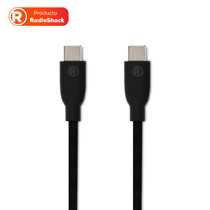 Cable Magnético USB 2.0 Tipo C a Tipo C RadioShack Negro 1 m Cable Magnético USB 2.0 Tipo C a Tipo C RadioShack Negro 1 m
