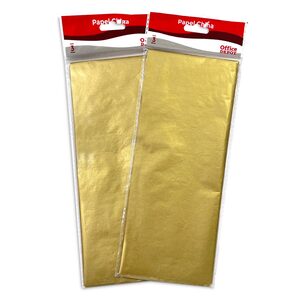 Papel China Office Depot Dorado 50 x 70 cm 3 piezas Papel China Office Depot Dorado 50 x 70 cm 3 piezas