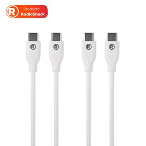 Cable USB C a USB C 2.0 RadioShack Blanco 1 m Cable USB C a USB C 2.0 RadioShack Blanco 1 m