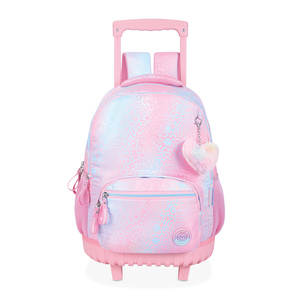 Mochila Escolar con Ruedas Marshmallow Iris Rosa Mochila Escolar con Ruedas Marshmallow Iris Rosa
