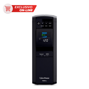 No Break CyberPower CP1500PFCLCDA 1500VA/1000W Negro No Break CyberPower CP1500PFCLCDA 1500VA/1000W Negro