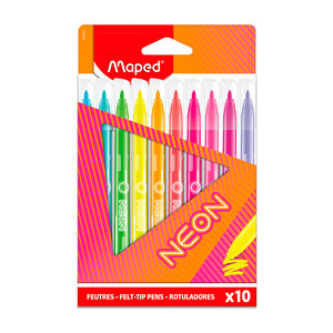 Plumones Maped Neón 10 piezas Plumones Maped Neón 10 piezas