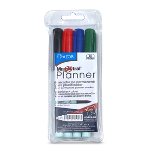 Marcador Azor Magistral Planner 4 piezas Marcador Azor Magistral Planner 4 piezas