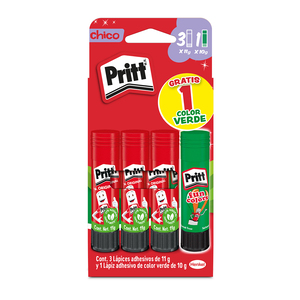 Lápiz Adhesivo Pritt Original y Fun Colors 4 piezas Lápiz Adhesivo Pritt Original y Fun Colors 4 piezas