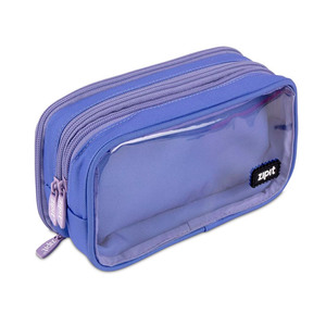 Lapicera Escolar Zipit Tapa de PVC Trasparente Morado Lapicera Escolar Zipit Tapa de PVC Trasparente Morado