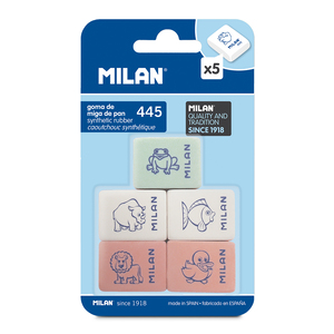 Goma Suave de Migajón Milan Animales 6 piezas Goma Suave de Migajón Milan Animales 6 piezas