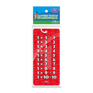 Llavero Escolar Ediciones Bob Tablas de Multiplicar Llavero Escolar Ediciones Bob Tablas de Multiplicar