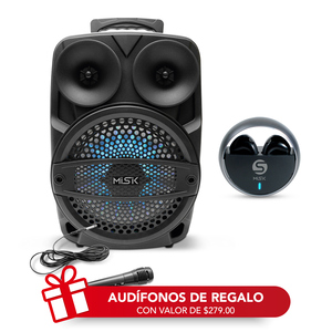 Bafle Portátil Bluetooth Misik TWS 8 pulg. Bafle Portátil Bluetooth Misik TWS 8 pulg.