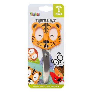 Tijeras Escolarews Ticher Punta Romana Tigre Tijeras Escolarews Ticher Punta Romana Tigre