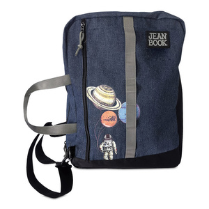 Mochila Escolar Jean Book Mezclilla Azul Mochila Escolar Jean Book Mezclilla Azul