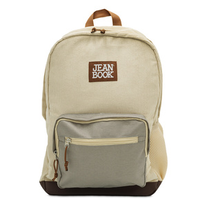 Mochila Escolar Jean Book Old Money Beige Mochila Escolar Jean Book Old Money Beige